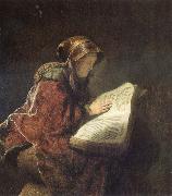 The Prophetess Anna Rembrandt